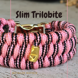 Paracord Armband Slim Trilobite Zwart en Roze _SET