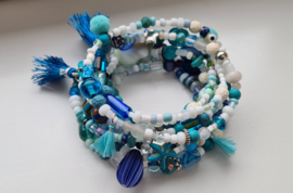 Blue Ocean Wikkel Armband