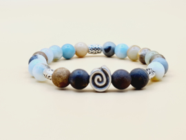 Unisex "Spiral Jaspis" Armband