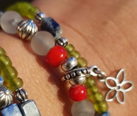 "Green Blue Red" Wikkel-Armring