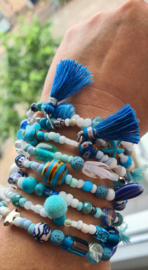 Blue Ocean Wikkel Armband