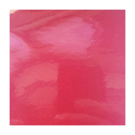 Transparant glitter vinyl rood