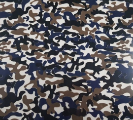 Metallic flex blue/black camouflage