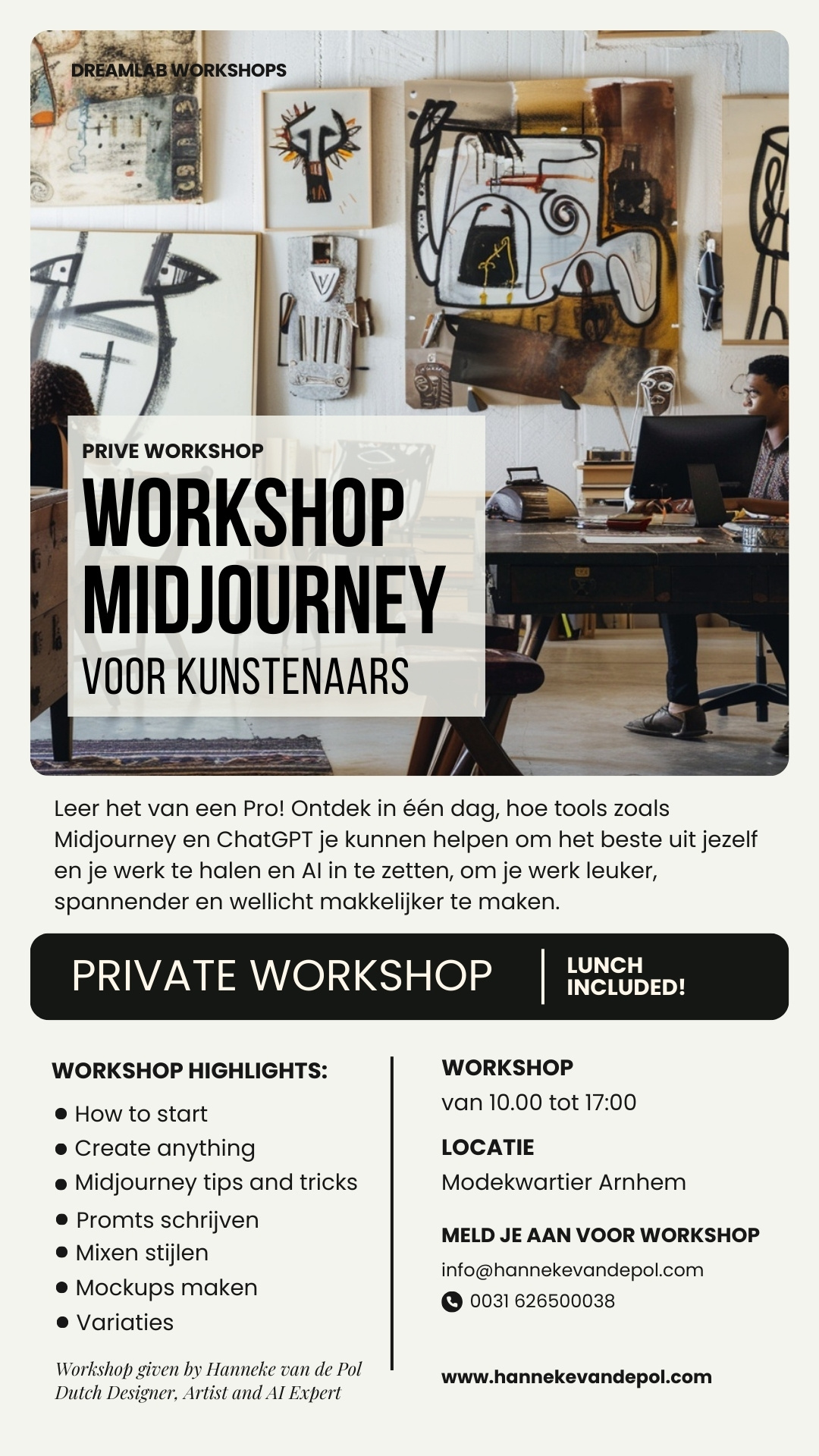 ai workshop kunstenaars