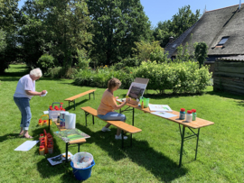 Buitenworkshop landschapschilderen Kollum