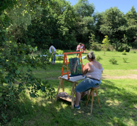 Buitenworkshop landschapschilderen Kollum