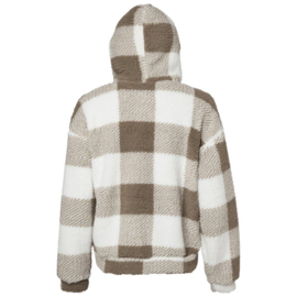 Mountain Horse Vest Chess Fleece | White/beige
