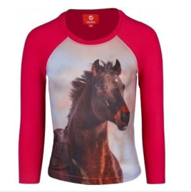 RED HORSE T-Shirt Pixel Magenta | 164