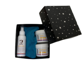 Cadeaupakket leerverzorging | Verpakt in luxe geschenkdoos