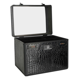 Imperial Riding Grooming box Shiny | Black Croco