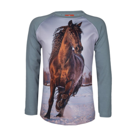 RED HORSE T-Shirt Pixel Grijs | 164