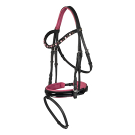 HORKA Hoofdstel Flamingo | Zwart/Rose