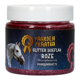Paardenpraat Glitter Hoeflak | Rose