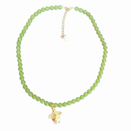 Ketting Italiaanse Glaskralen met bedel
