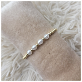 Armband Gold & Pearls