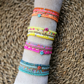Zomers setje kralenarmbandjes