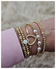 Armband Gold & Pearls