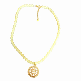 Ketting Italiaanse Glaskralen met bedel