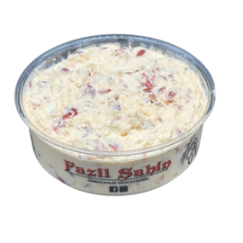 Schapenkaas en feta crème met pappadews