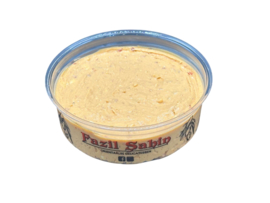 Schapenkaas en feta crème met sambal en harissa