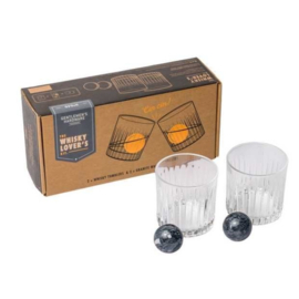 Gentlemen's Hardware Whiskey Tumblers & Stones