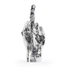 Bitten Design The Finger Sculpture Silver