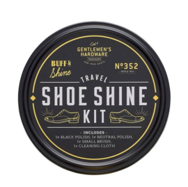 Gentlemen's Hardware Travel Shoe Shine Kit