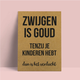 Beezonder Kaart Zwijgen Is Goud