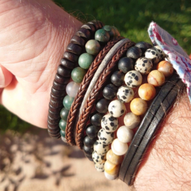 Armband Zebra Jasper Brown