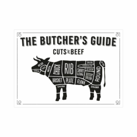 Beezonder Poster Butcher's Beef Guide