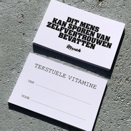 Mwah Tekstuele Vitamines