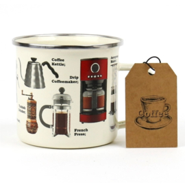 Gift Republic Mok Coffee Emaille