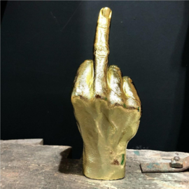 Bitten Design The Finger Sculpture Gold