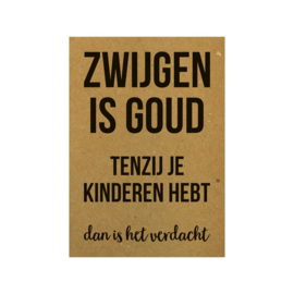 Beezonder Kaart Zwijgen Is Goud