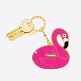 DOIY Sleutelhanger Flamingo Zwemband