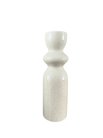 Aardewerk vaas beige
