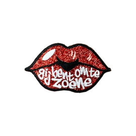 Glitter mond om te zoenen