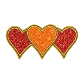 glitter Hartjes - Kielegat