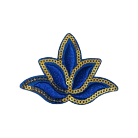 Pailletten Bloem - Blauw