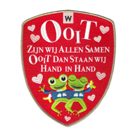 Ooit schild rug embleem