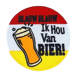 Blauw blauw ik hou van bier