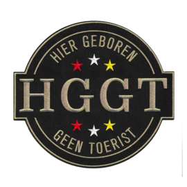 HGGT groot op zwarte achtergrond