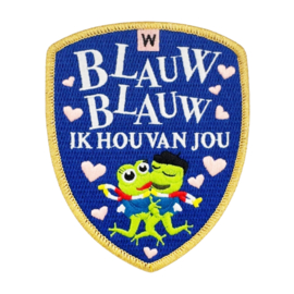 Schild blauw