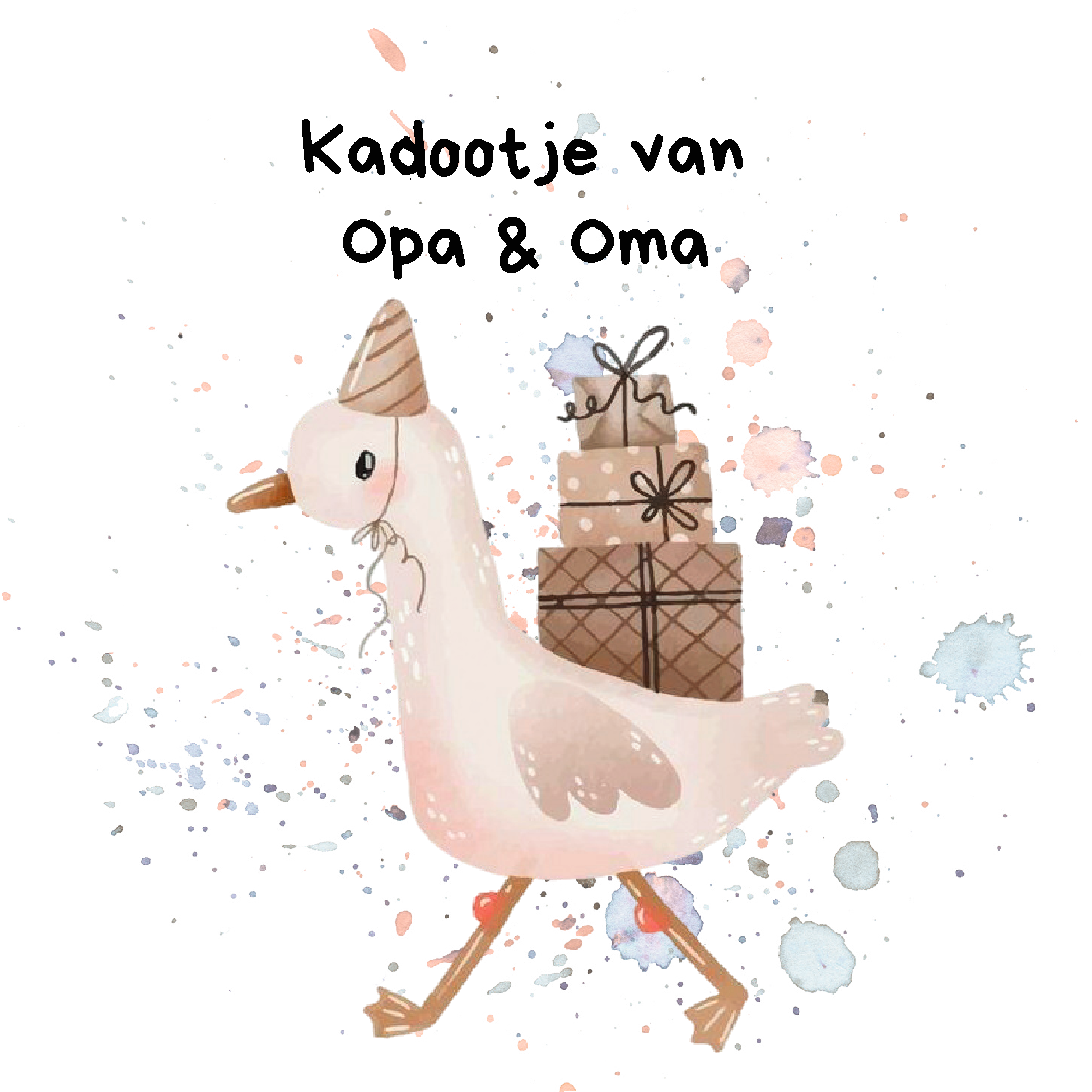 Sluitsticker – Kadootje van opa en oma