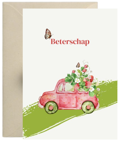 Kaart – Beterschap auto aardbeien