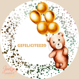 Sluitsticker – Gefeliciteerd feest beer