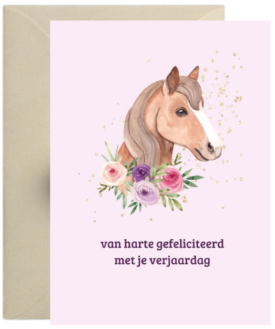 Kaart – Gefeliciteerd paard