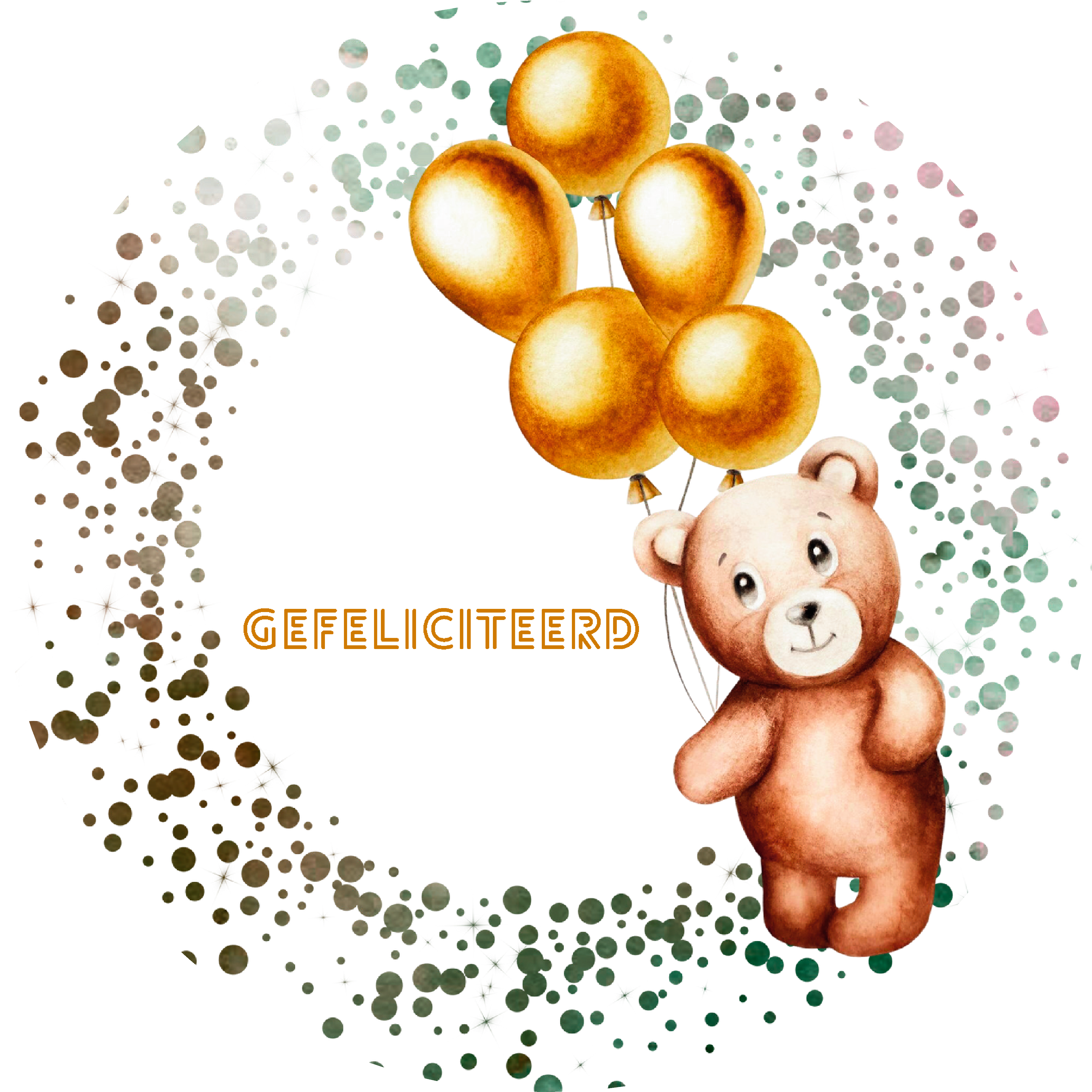Sluitsticker – Gefeliciteerd feest beer