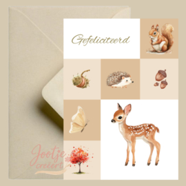 Kaart – Gefeliciteerd hertje