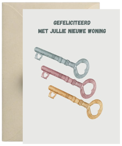 Kaart – Nieuwe woning sleutels